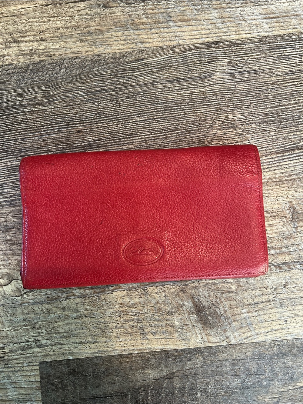 Longchamp Le Foulonné Leather Continental Wallet